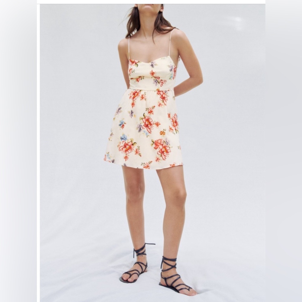 Zara Printed Corset Style Dress.New With Tags.